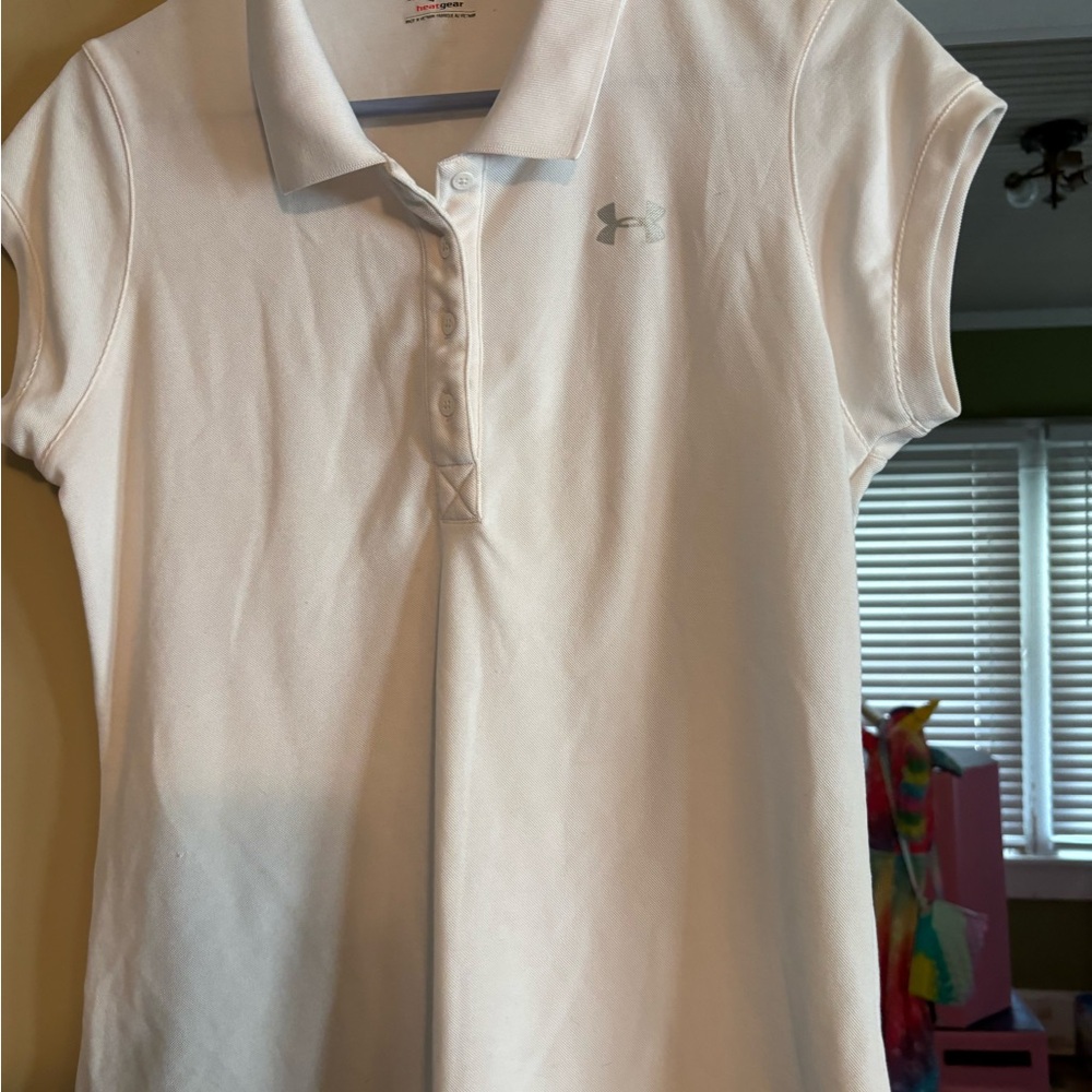Under Armour White Polo Shirt